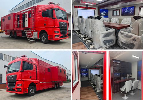 江特牌JDF5220TXFTZ6000/M6型通信指挥消防车（进口德国曼）