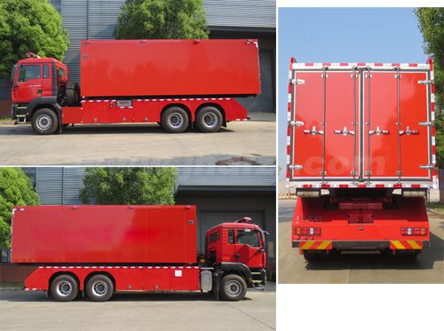 江特牌JDF5280TXFZX150/Z6型自装卸式消防车 