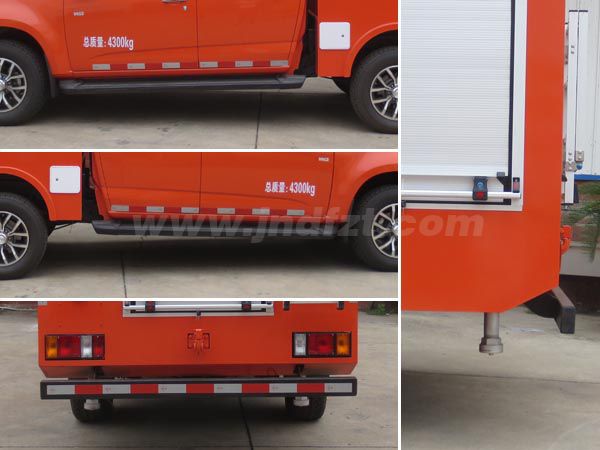 江特牌JDF5041GSSQ6型洒水车（庆铃双排四驱皮卡消防水车）